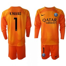 Goedkope Paris Saint Germain Keylor Navas 1 Doelman Kids Uittenue 2022-23 Lange Mouw